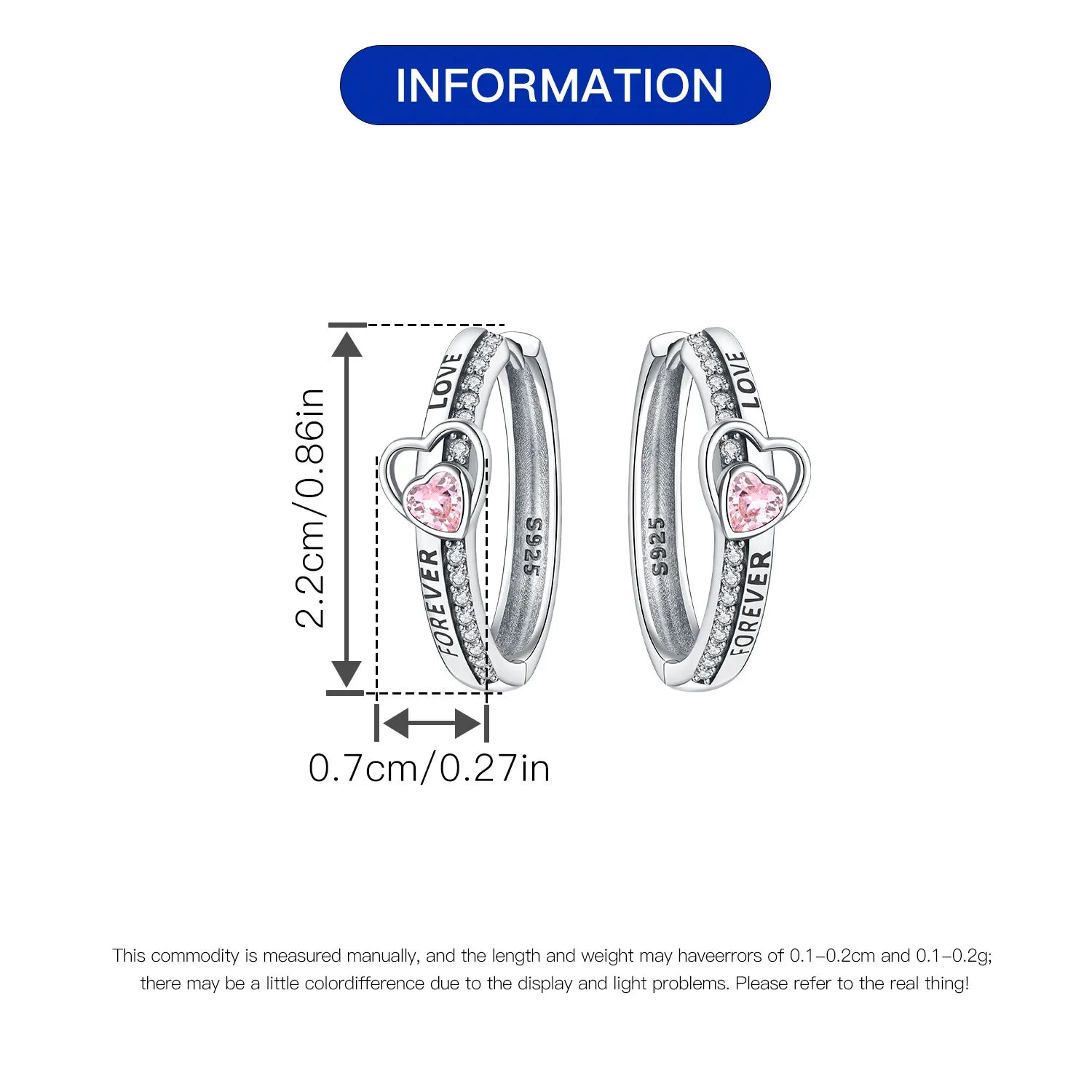 CYMYSS 2025 New 925 Sterling Silver Blue Heart Drop Earring Boutique Wedding Birthday Party Gift Jewellery Zircon Women Earrings