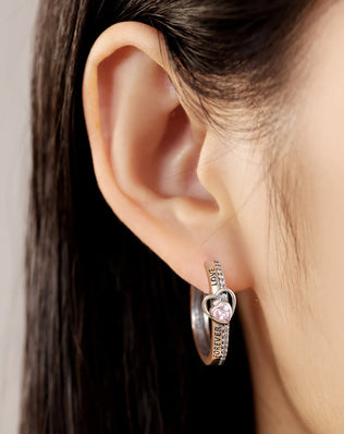 CYMYSS 2025 New 925 Sterling Silver Blue Heart Drop Earring Boutique Wedding Birthday Party Gift Jewellery Zircon Women Earrings