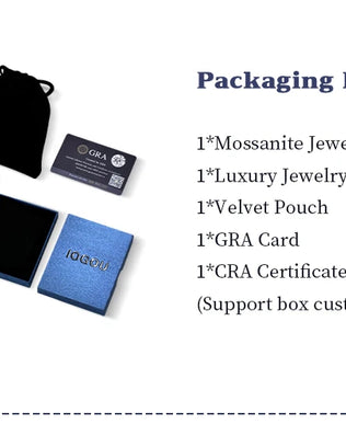 Luxury Moissanite Diamond Jewellery Set, 925 Sterling Silver Infinity Pendant Necklace & Drop Earrings