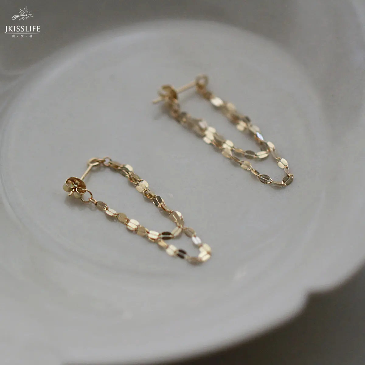 925 Sterling Silver Blade Chain Drop Earrings for Women Sweet Geometry Sweet Tassel Earring Summer Romance Jewelry Hot Sale