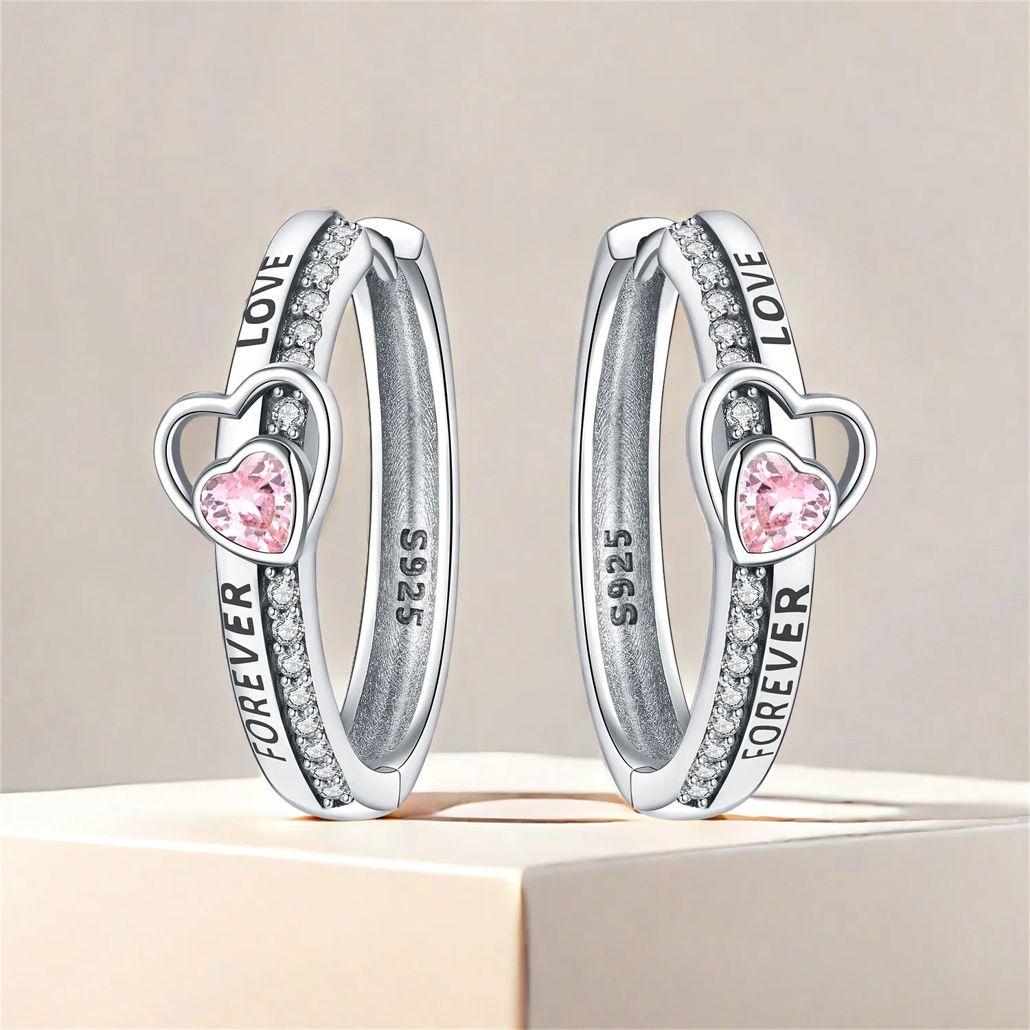 CYMYSS 2025 New 925 Sterling Silver Blue Heart Drop Earring Boutique Wedding Birthday Party Gift Jewellery Zircon Women Earrings