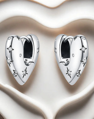 CYMYSS 2025 New 925 Sterling Silver Blue Heart Drop Earring Boutique Wedding Birthday Party Gift Jewellery Zircon Women Earrings