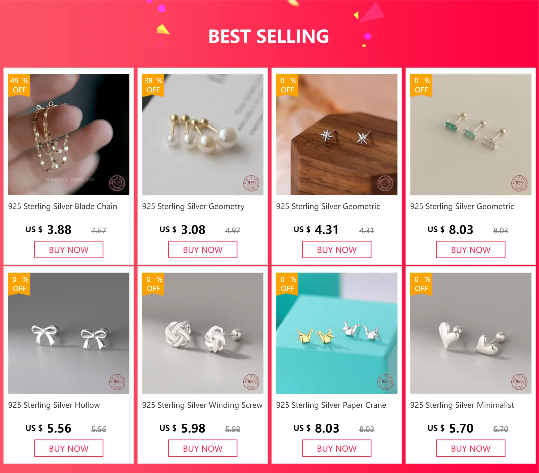 925 Sterling Silver Blade Chain Drop Earrings for Women Sweet Geometry Sweet Tassel Earring Summer Romance Jewelry Hot Sale