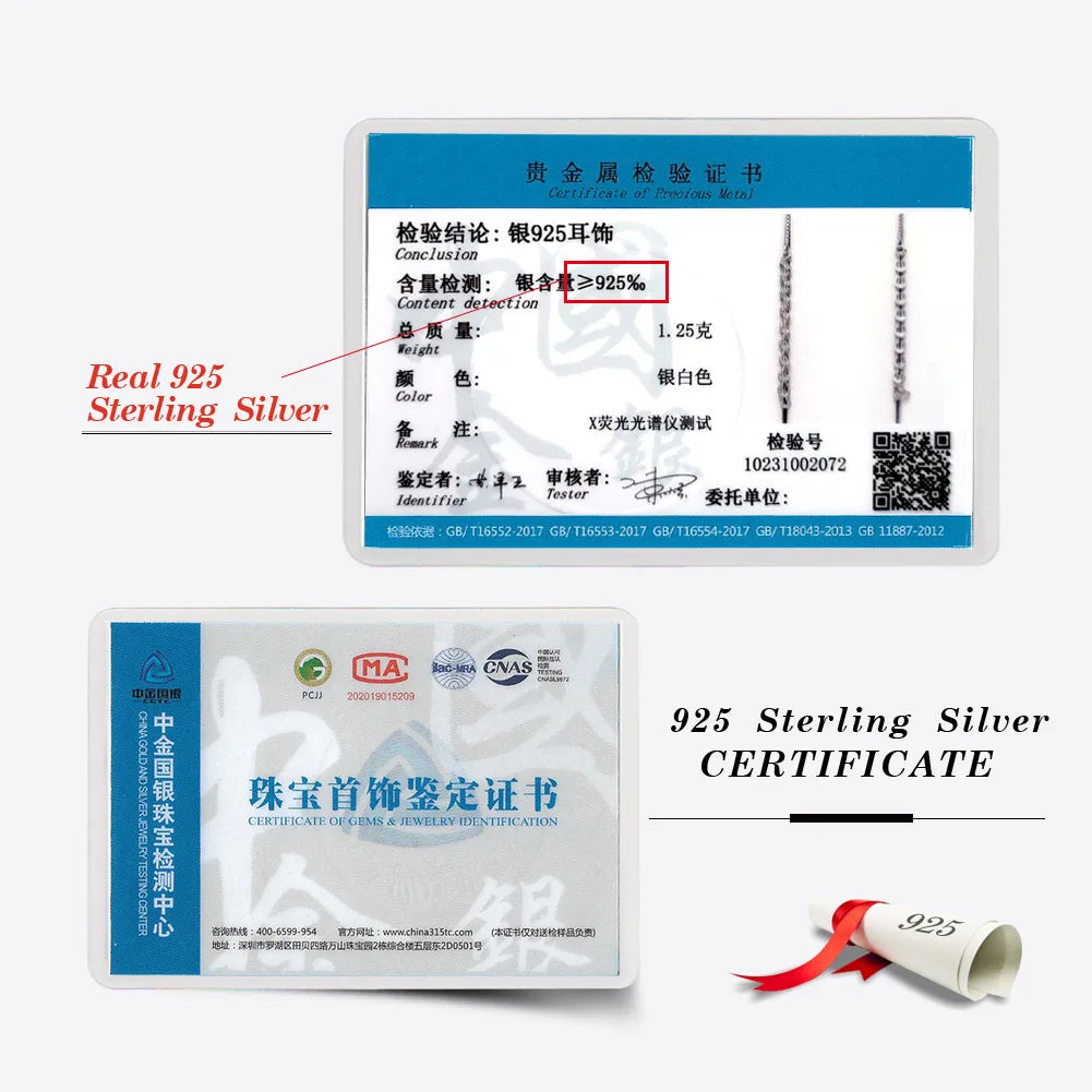 KISS MANDY 14K Gold Phoenix Long Chain Earring for Women 925 Sterling Silver Drop Earrings Anniversary Jewelry Gifts SE399