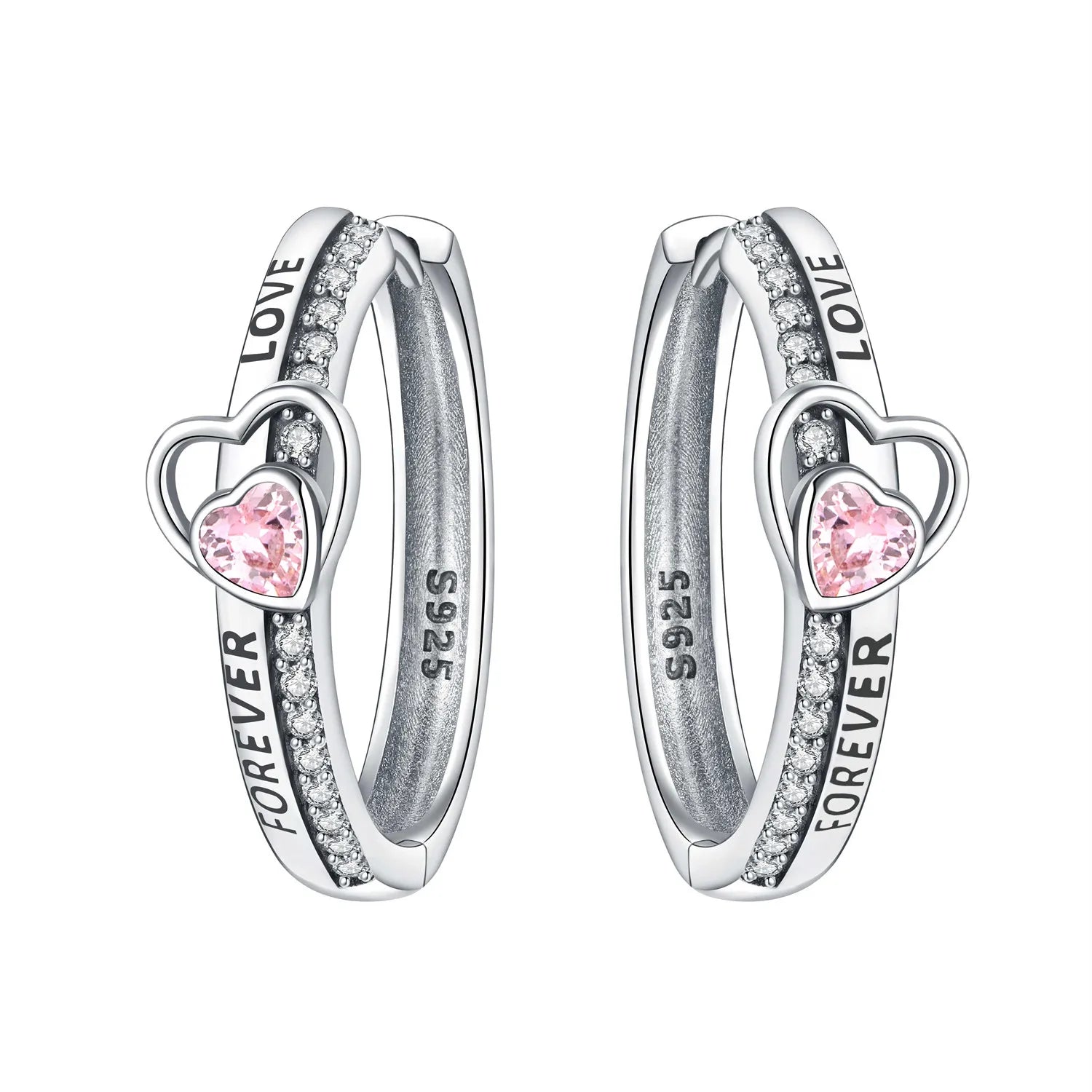 CYMYSS 2025 New 925 Sterling Silver Blue Heart Drop Earring Boutique Wedding Birthday Party Gift Jewellery Zircon Women Earrings