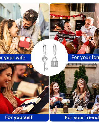 CYMYSS 2025 New 925 Sterling Silver Blue Heart Drop Earring Boutique Wedding Birthday Party Gift Jewellery Zircon Women Earrings