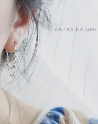 925 Sterling Silver Blade Chain Drop Earrings for Women Sweet Geometry Sweet Tassel Earring Summer Romance Jewelry Hot Sale