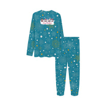 Soft, Comfortable Kids Unisex PJ Set with Fun Winter Merry Christmas Kitties Design