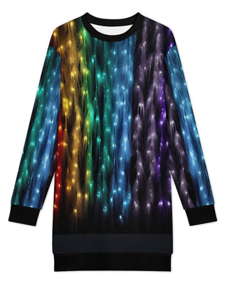 Long Sleeve, Sweatshirt Dress with Festive Christmas Design