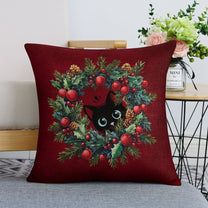 Set of 2 Cushion Covers with Cute Christmas Designs