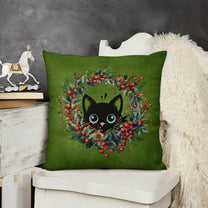 Set of 2 Cushion Covers with Cute Christmas Designs