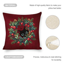 Set of 2 Cushion Covers with Cute Christmas Designs