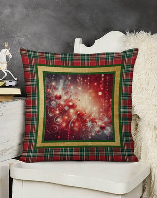 Set of 2 Cushion Covers with Matching (Not Same) Christmassy Designs