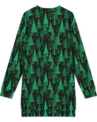 Long Sleeve, Sweatshirt Dress with Festive Christmas Design