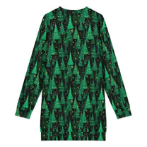 Long Sleeve, Sweatshirt Dress with Festive Christmas Design