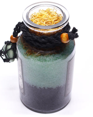 Ancient Witch Bath Spell Potion & Aventurine Crystal Amulet - Prosperity