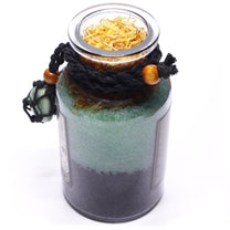 Ancient Witch Bath Spell Potion &amp; Aventurine Crystal Amulet - Prosperity