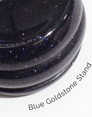 White Howlite Planet on a Sola Goldstone Stand (MOON)