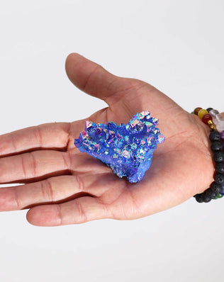 Med Enhanced Quartz - Aura Aqua Halo Quartz