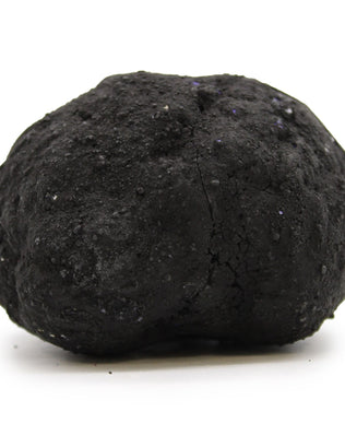 Coloured Calsite Geodes - Black Rock - Turqoise / Purple