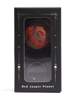Red Jasper Planet on a Sola Goldstone Stand (MARS)