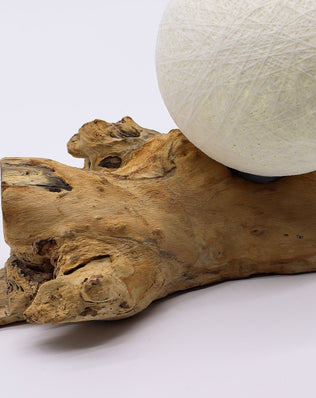 DriftGlow Lamp Cotton Luna Ivory Shade