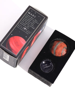 Red Jasper Planet on a Sola Goldstone Stand (MARS)