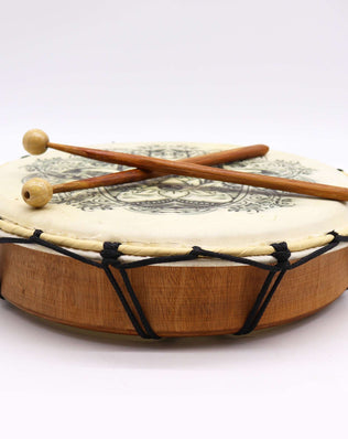 Hamsa Shamanic Drum with Two Sticks - 30cm
