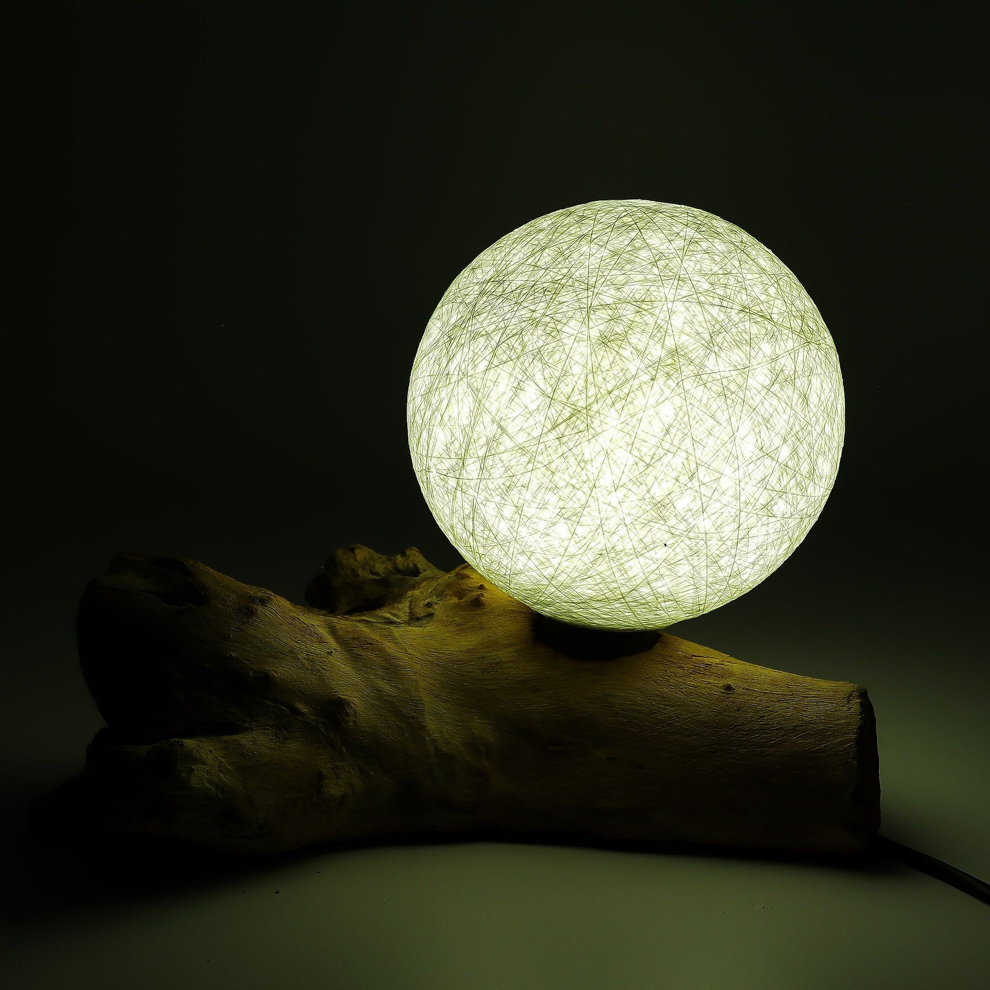 DriftGlow Lamp Cotton Luna Ivory Shade