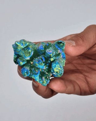 Med Enhanced Quartz - Aura Green Flame Quartz