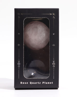 Rose Quartz Planet on a Sola Goldstone Stand (VENUS)
