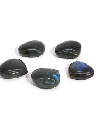 Madagascar Labradorite Hearts Stone (approx 25gm 40mm)