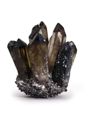 Crafted Quartz Cluster - Smoky Ghost Quartz