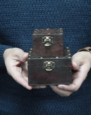 Set of 2 Gothic Square Boxes