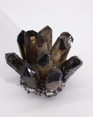 Crafted Quartz Cluster - Smoky Ghost Quartz