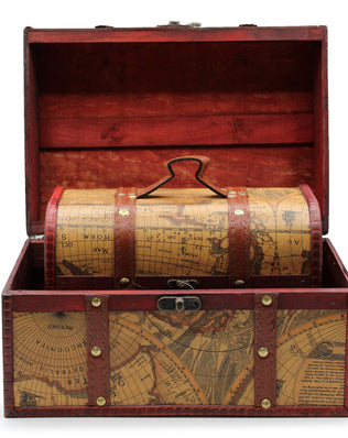 Old Map Chest - Set of 3