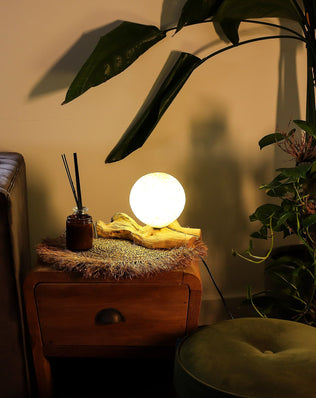 DriftGlow Lamp Cotton Wrap Cream Shade