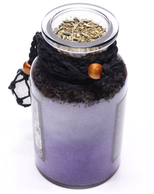 Ancient Witch Bath Spell Potion & Rock Crystal Amulet - Cleansing