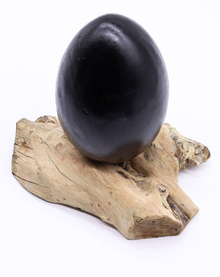 DriftGlow Lamp Crackle Lava Egg Shade - Grey