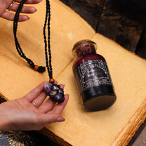 Ancient Witch Bath Spell Potion &amp; Amethyst Crystal Amulet - Seduction