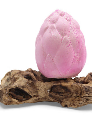 DriftGlow Lamp Crackle Lotus Flower Shade - Purple