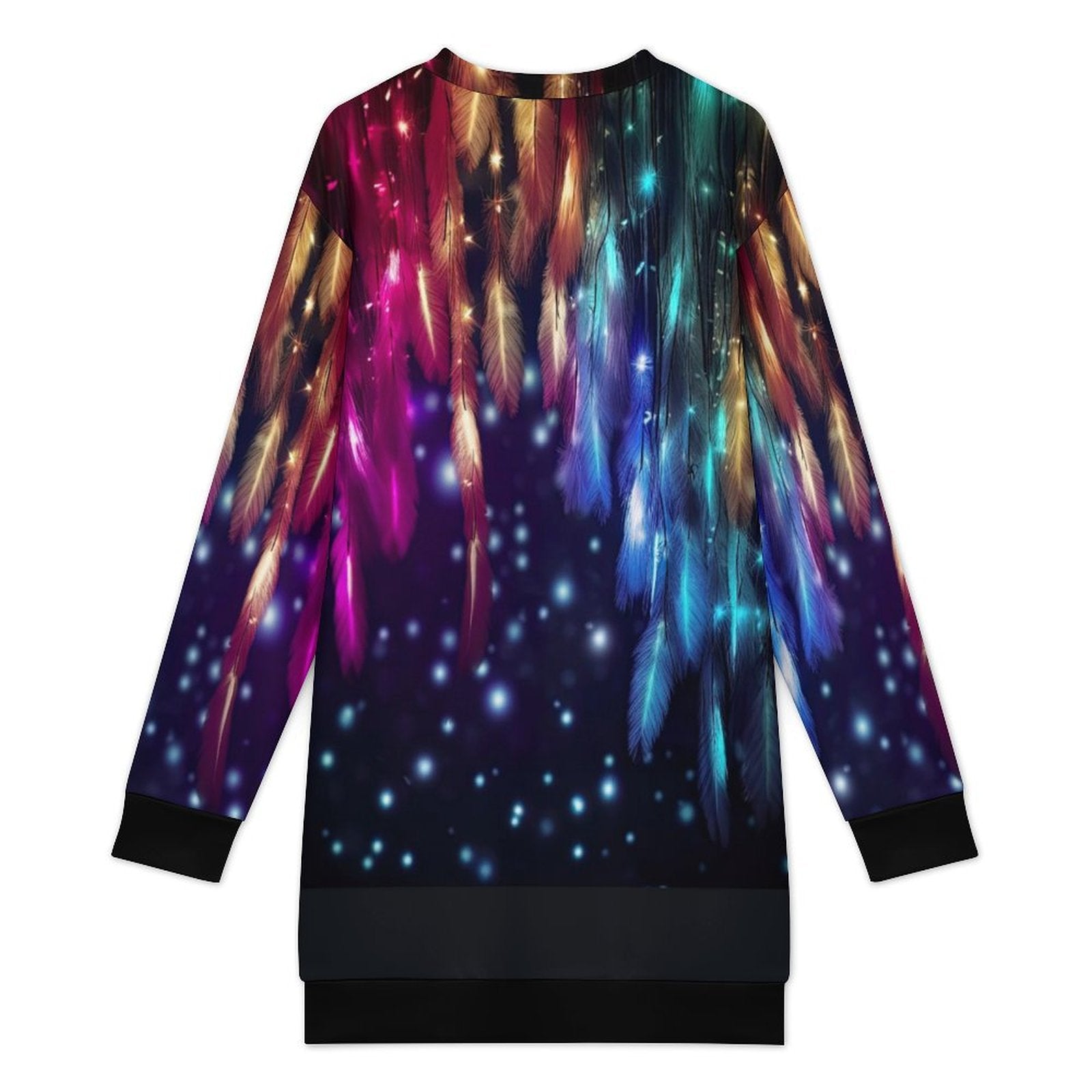 Long Sleeve, Sweatshirt Dress with Festive Christmas Design