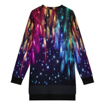 Long Sleeve, Sweatshirt Dress with Festive Christmas Design