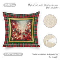 Set of 2 Cushion Covers with Matching (Not Same) Christmassy Designs
