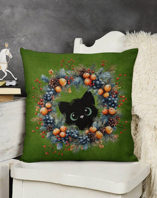 Set of 2 Cushion Covers with Cute Christmas Designs