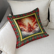 Set of 2 Cushion Covers with Matching (Not Same) Christmassy Designs