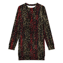 Long Sleeve, Long Length Sweatshirt Dress with Fun Christmas Design