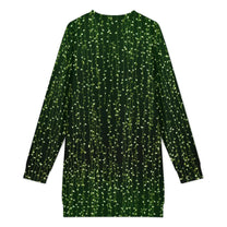 Long Sleeve, Sweatshirt Dress with Festive Christmas Design