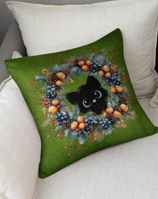 Set of 2 Cushion Covers with Cute Christmas Designs