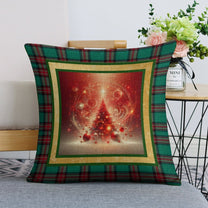Set of 2 Cushion Covers with Matching (Not Same) Christmassy Designs